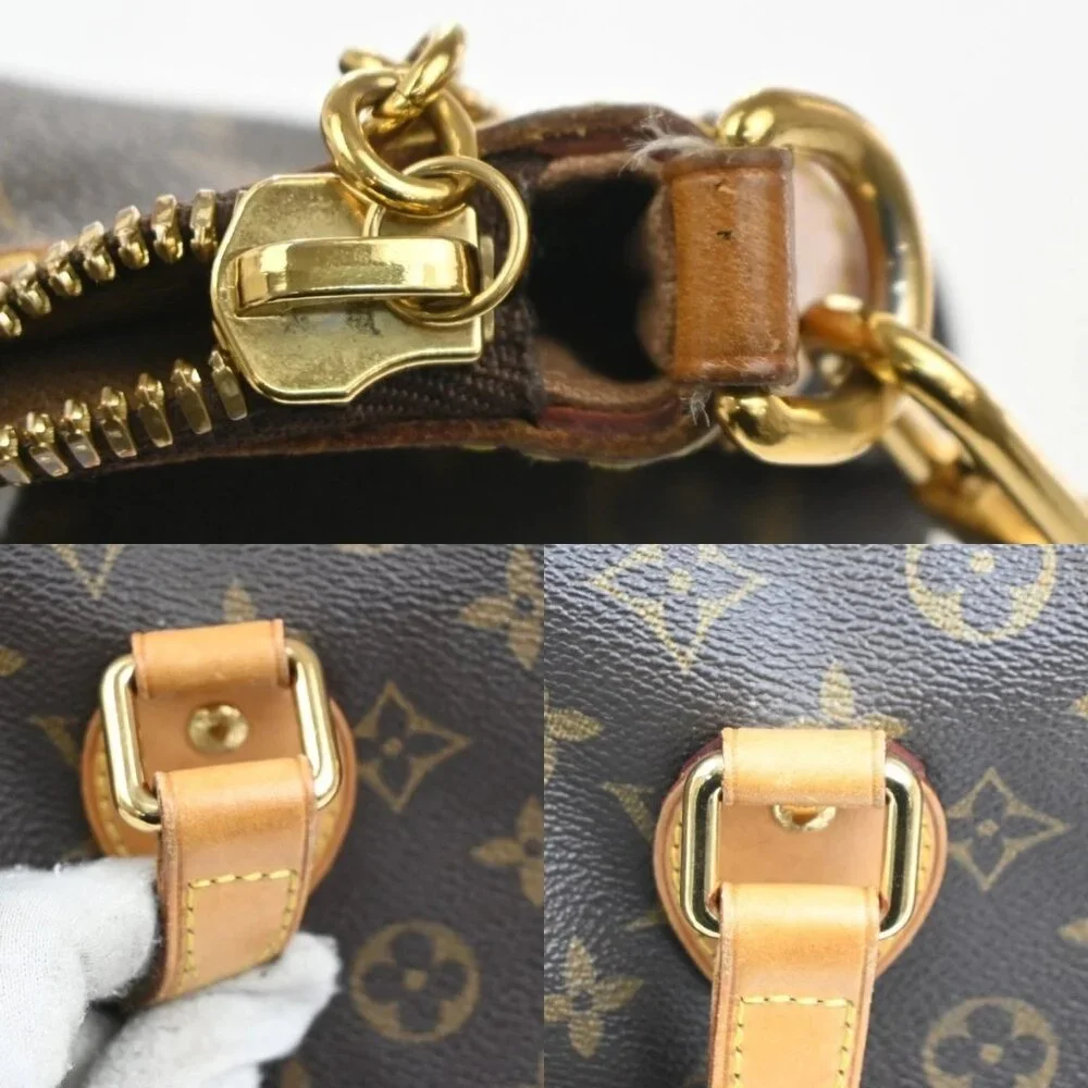 LOUIS VUITTON Palermo PM 2Way Hand Bag Monogram Leather Brown M40145 96KC445 - Picture 13 of 16